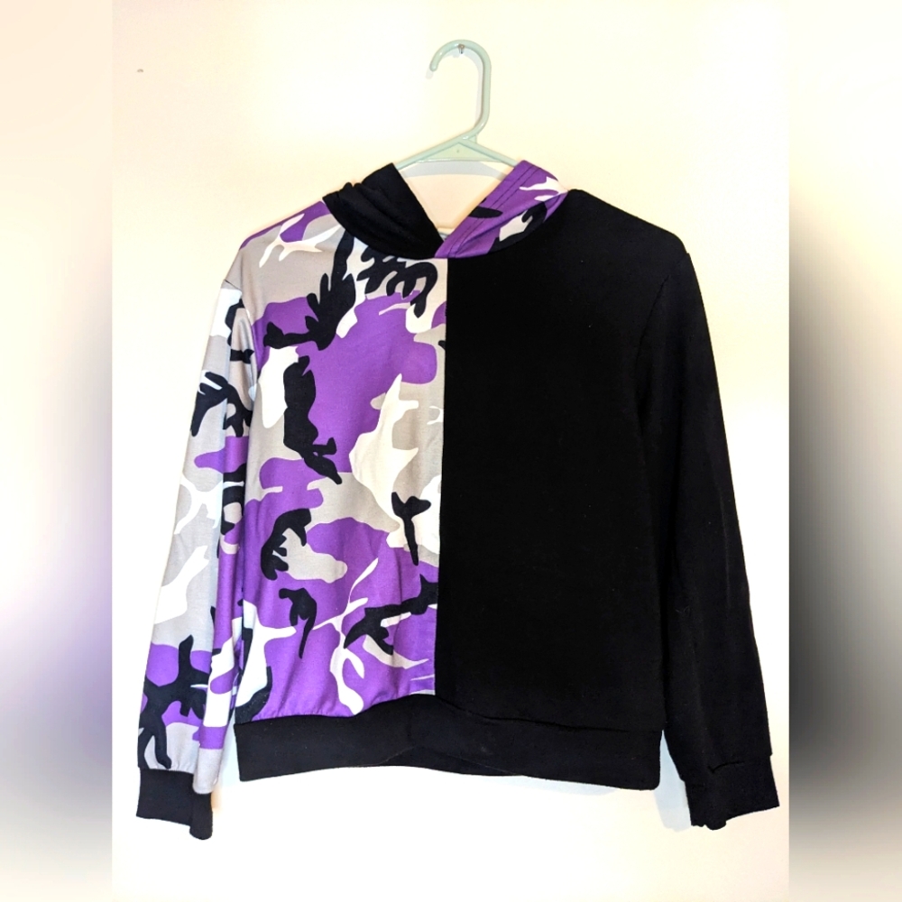 Purple and Black Two-piece Camo